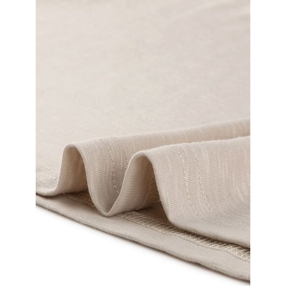 Women's Plus Size Crochet Panel Kimono Raglan Sleeves Tops Apricot - Picture 6 of 6